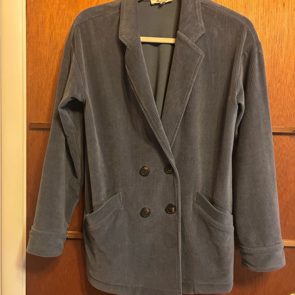Madewell Women's Slate Gray Corduroy Blazer - Picture 5 of 7